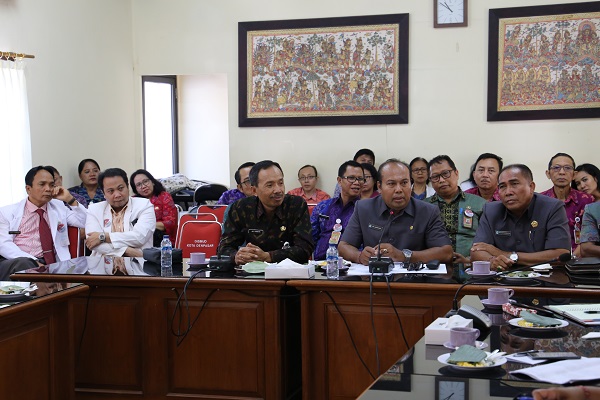 KUNJUNGAN KERJA KOMISI IV DPRD KOTA DENPASAR KE RSUD WANGAYA